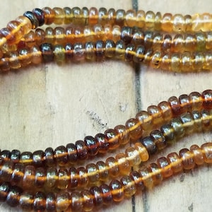 Petro Tourmaline 3 x 2mm Smooth Rondelle Beads