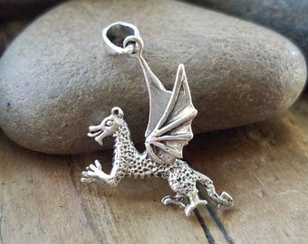 Dragon Sterling Silver Charm