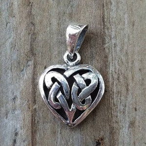 Sterling Silver Celtic Heart Charm