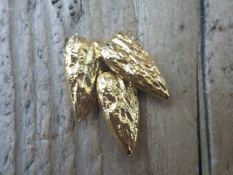 24k Gold Vermeil Heart Button Heart Clasp Jewelry Supplies Artisan Button Sterling Silver Wrap Bracelet Button