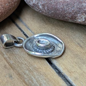 Cowboy Hat Sterling Silver 3D Charm