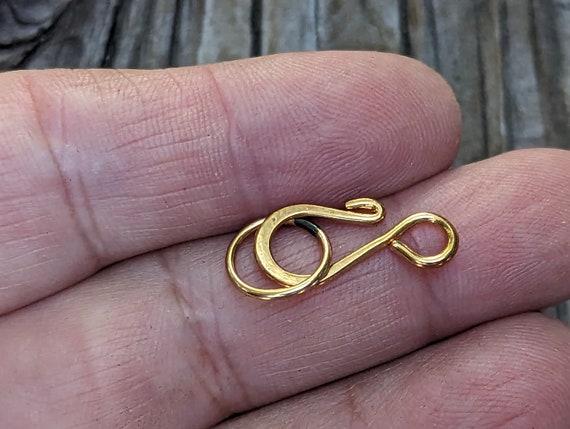 Smooth S Hook Clasp in Sterling Silver or Vermeil