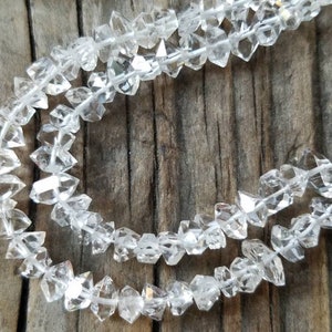 Herkimer Diamond 5 - 7mm Faceted Nugget Bead