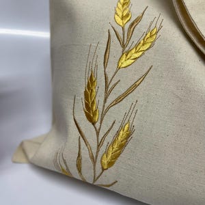 Wheat machine embroidery design