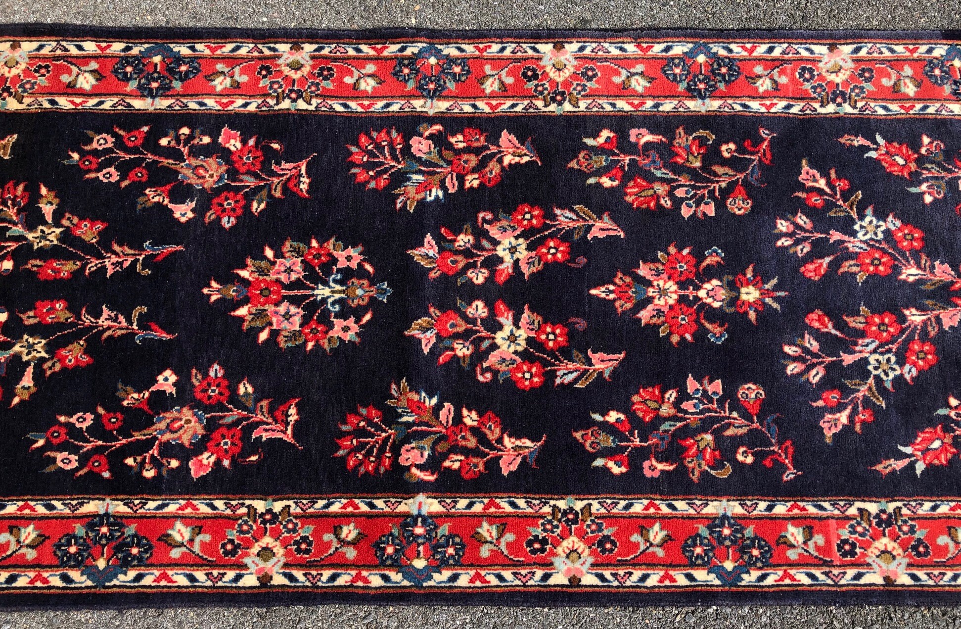 Vintage Oriental Runner Handmade in India Allover Floral Etsy