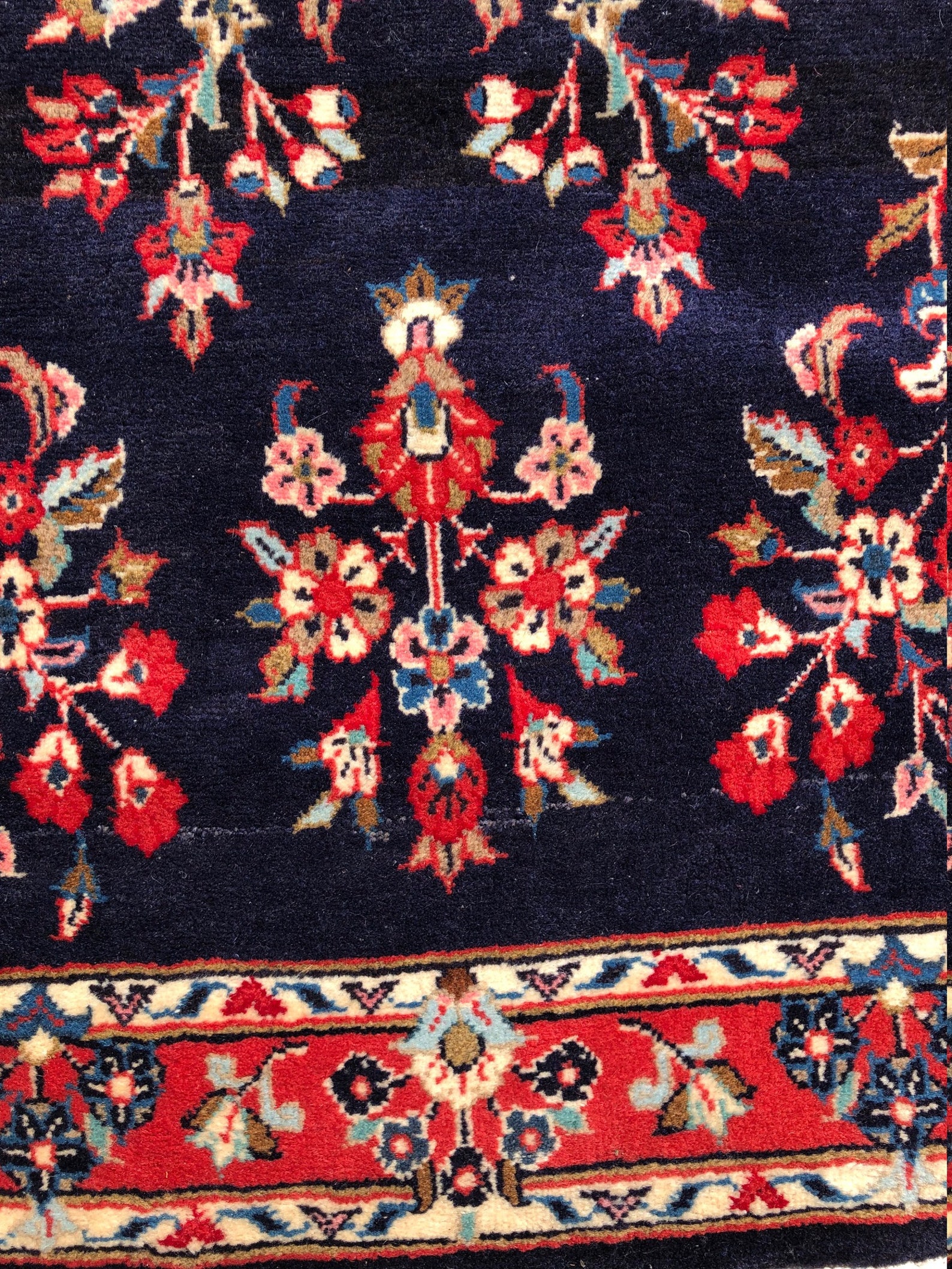 Vintage Oriental Runner Handmade in India Allover Floral Etsy