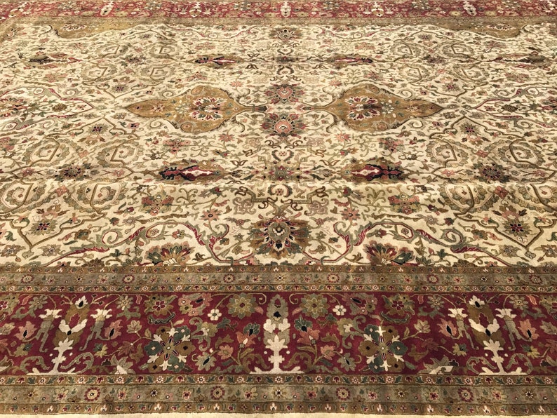 Stunning Brand New Handmade in India Palace Size Rug Antique - Etsy