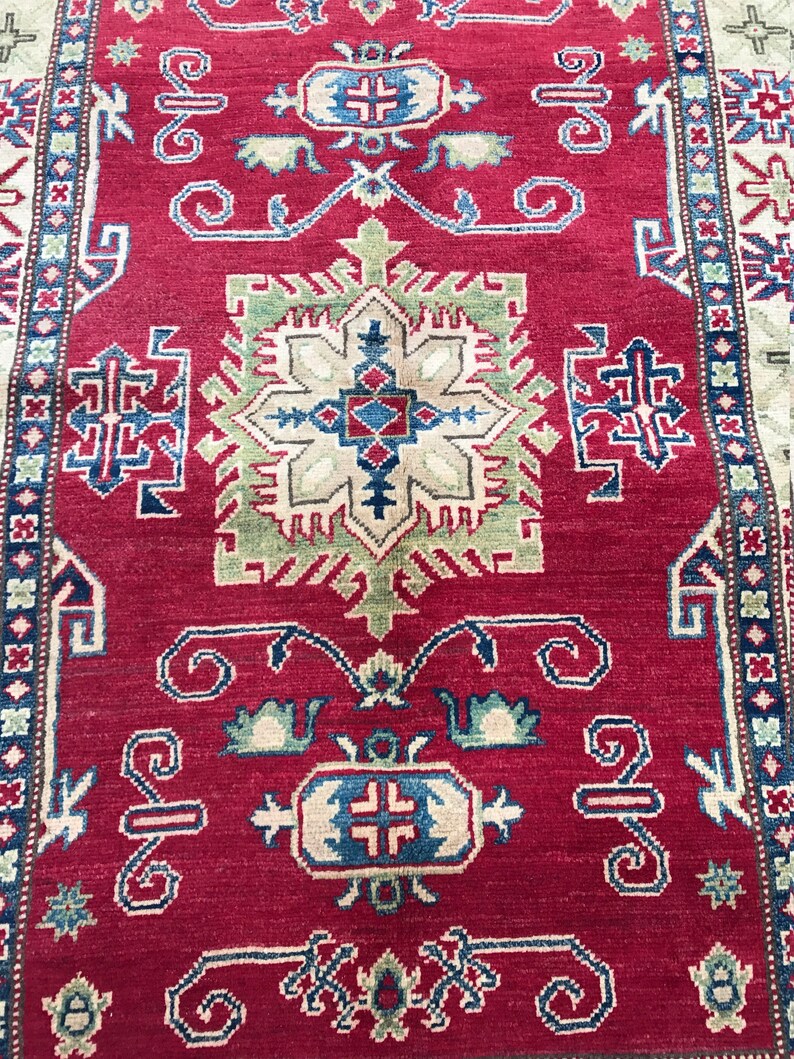 Mini Afghan Kazakh Rug