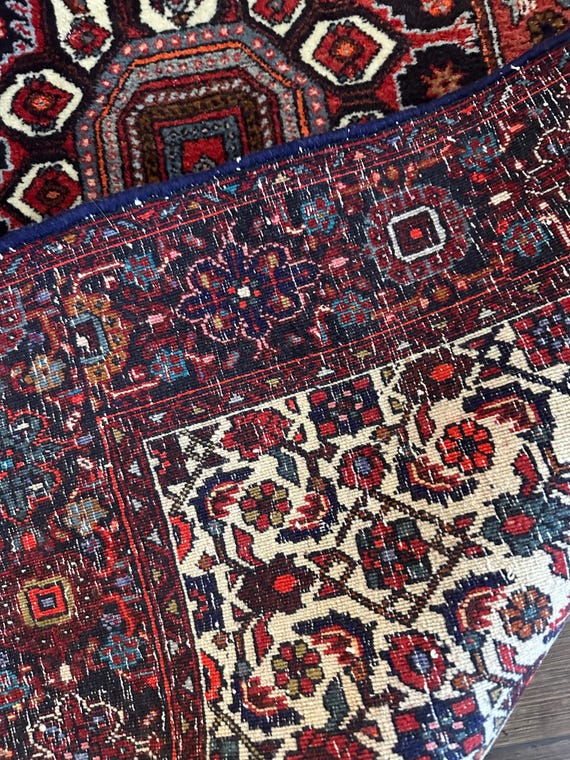 ハンドメイドヴィンテージ トライバルメダリオンラグ：オリエンタル