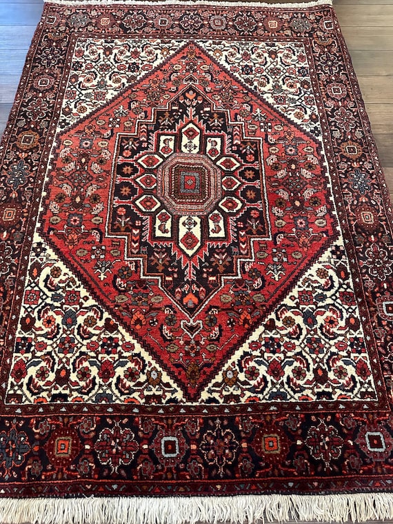 ハンドメイドヴィンテージ トライバルメダリオンラグ：オリエンタル