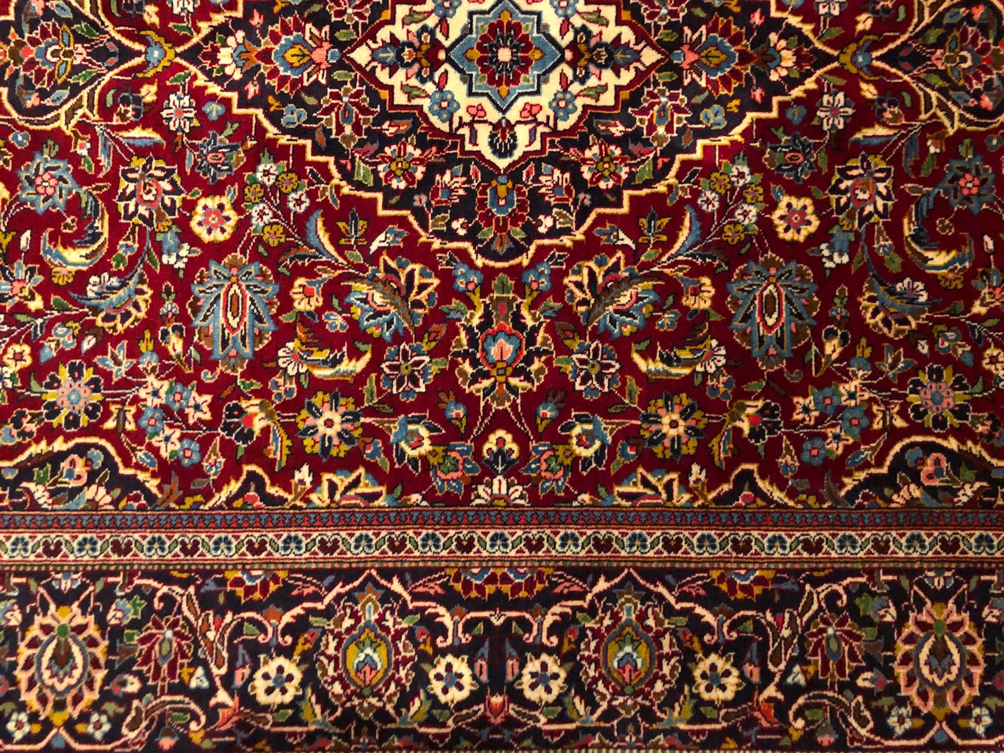 Chinese Rug 1950 1950s Handmade Oriental Accent Rug, Traditional Medallion Floral Design ...