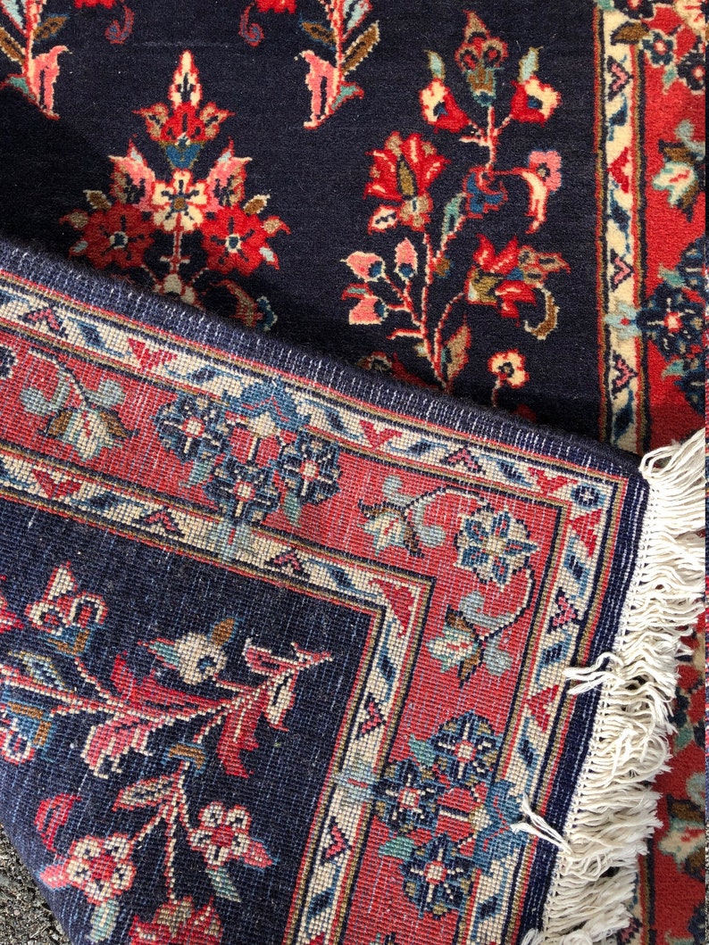 Vintage Oriental Runner Handmade in India Allover Floral Etsy