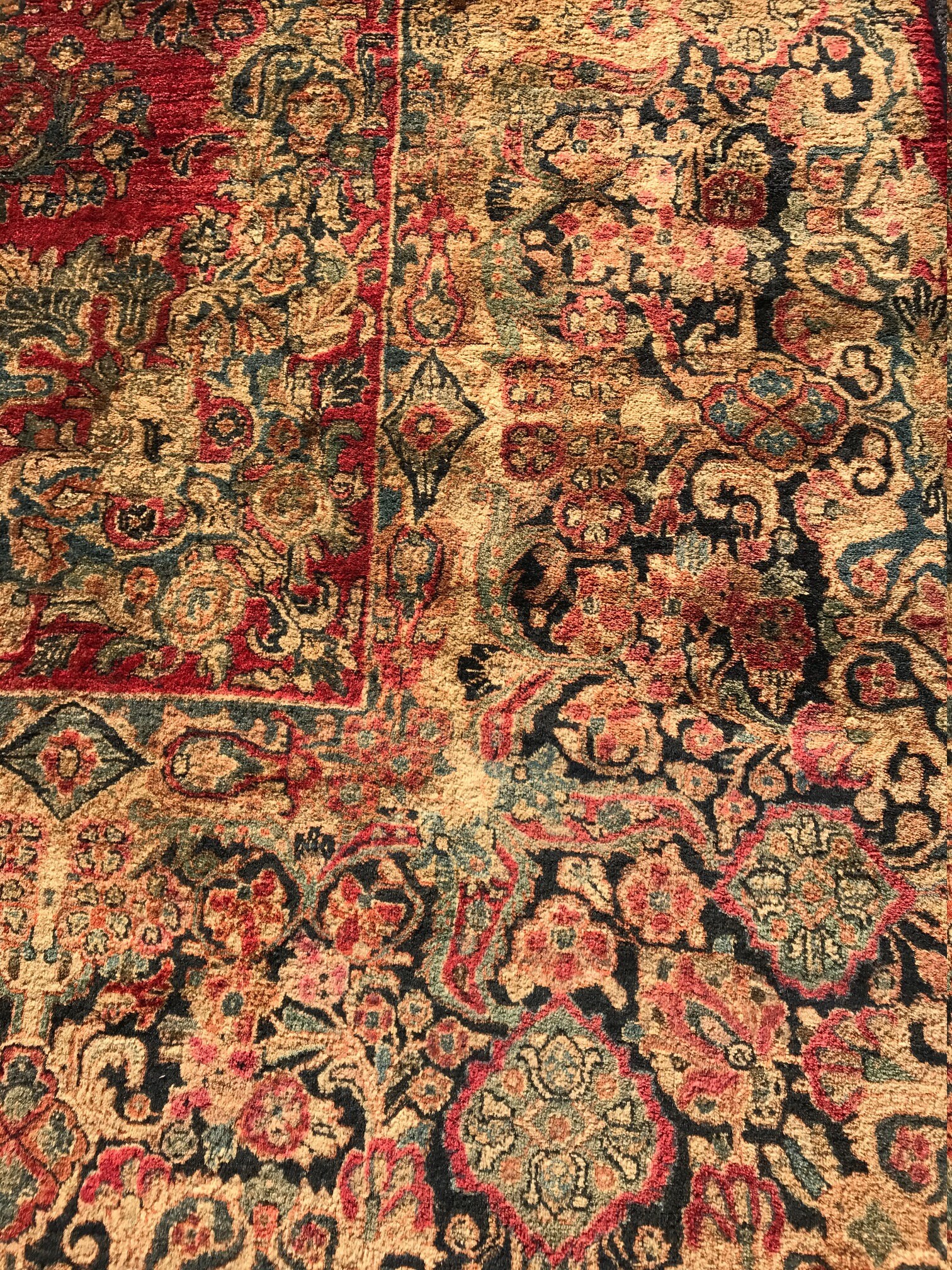 Antique Handmade Victorian Palace Size Area Rug 1910 Mint Etsy