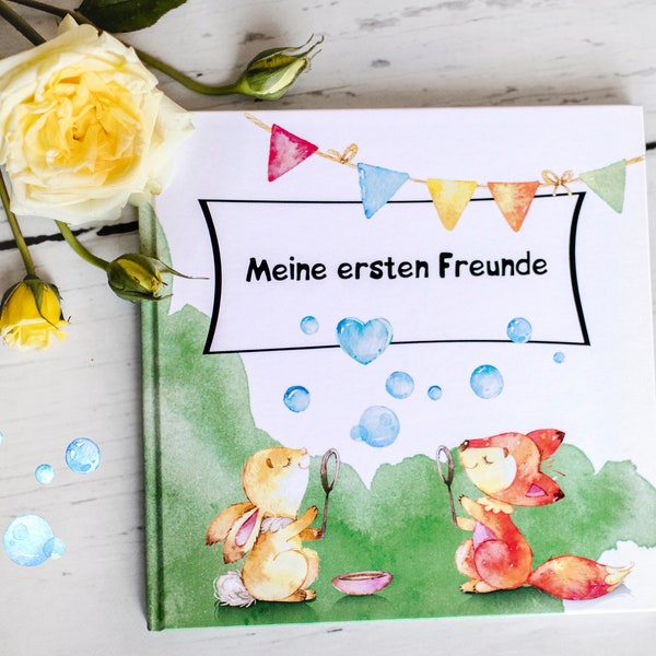 Freundebuch Freundealbum Poesiealbum für Kinder Kindergarten Kita Geschenk Erste Freunde