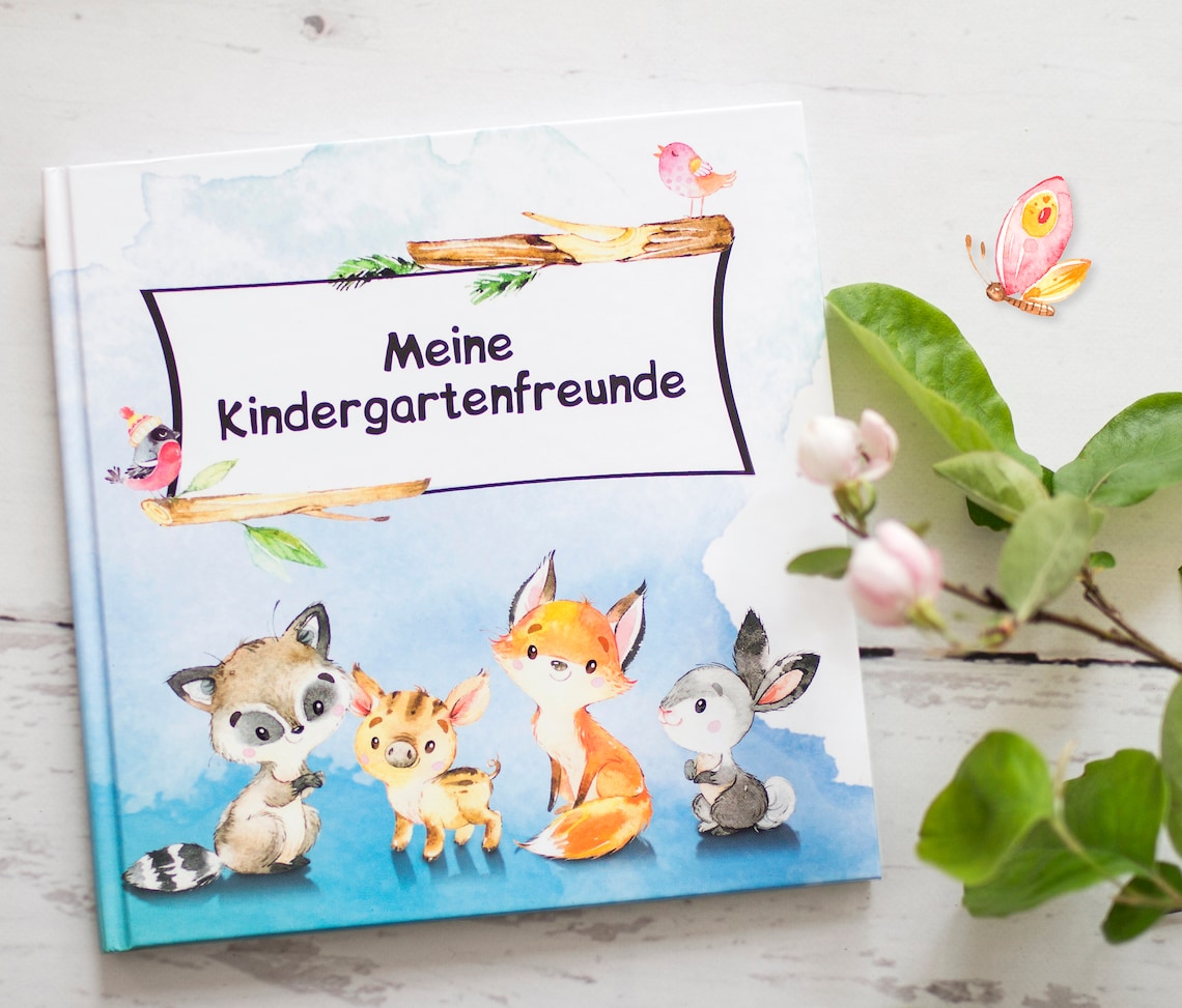 Freundebuch Freundealbum Poesiealbum für Kinder Kindergarten Etsy.de