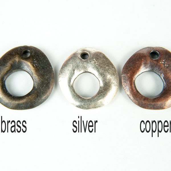 Münzanhänger aus Messing, Kupfer oder Silber für Halsketten oder anderen Schmuck, aus Zamak, dann plattiert, um die Farbe zu erhalten