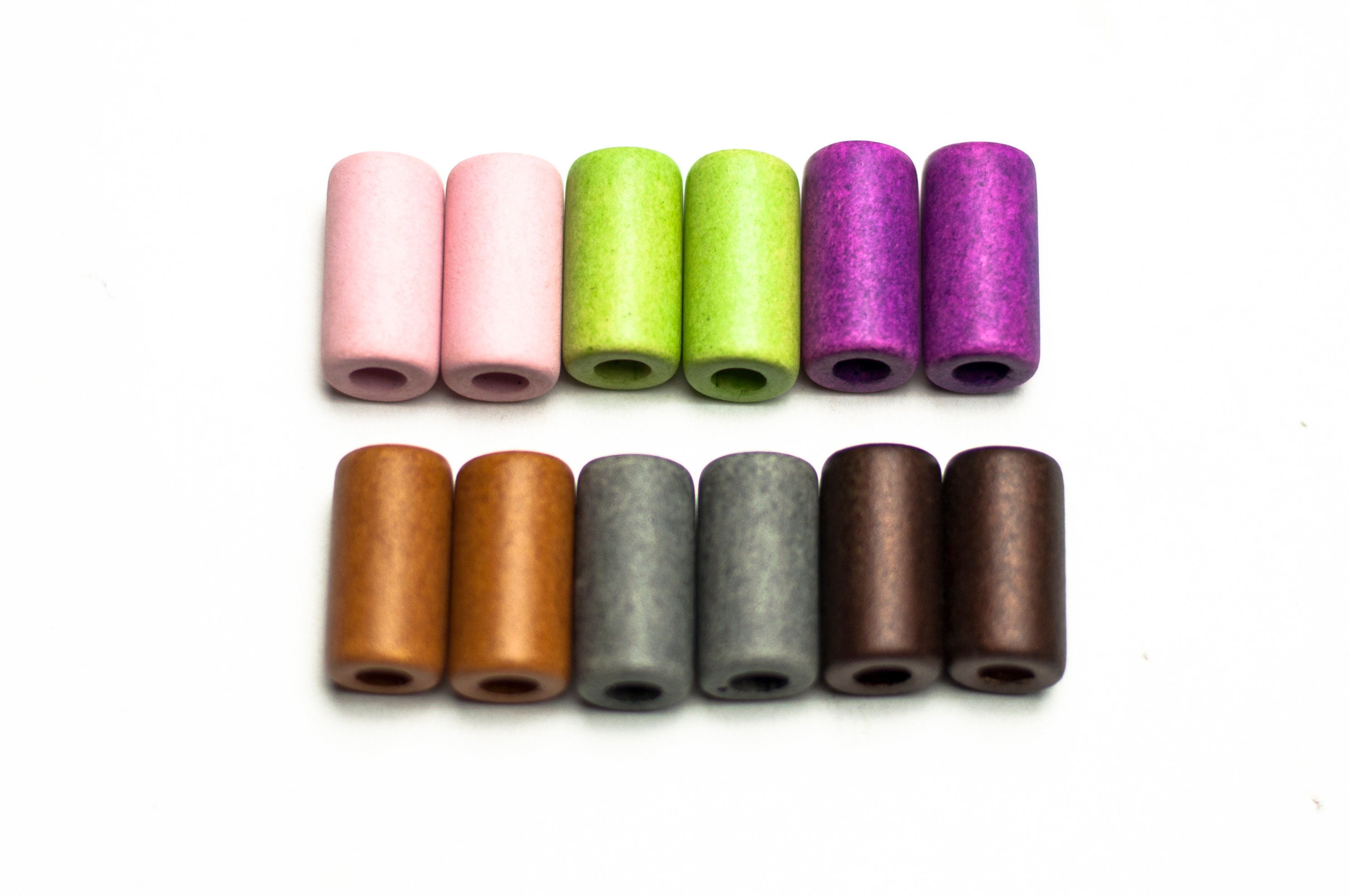 25x10mm Large Ceramic Tube Beads Tube Beads 25mm Large Etsy