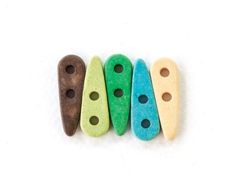Multi Strand Spike connector beads 25mm, Two Holes Spike Spacer ceramic connector