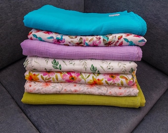 Muslin blanket | beach towel | many colors and patterns | various sizes