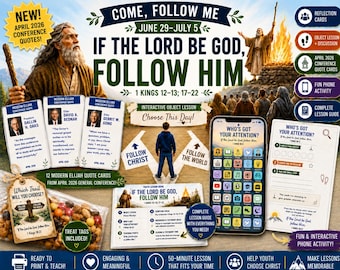Come, Follow Me Youth Lesson Helps | June 29–July 5 | LDS YM & YW Lesson Kit | 1 Kings 12–13; 17–22 | Object Lesson