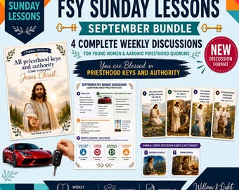 FSY Sunday Lessons | For the Strength of Youth September 2026 | LDS Young Women YW & Young Men ym