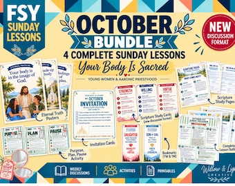 FSY October 2026 Sunday Lesson Bundle | 4 Lessons | LDS Young Women & Young Men