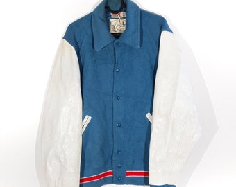 college jacke herren blau weiß creme college jacke herren blau weiß creme