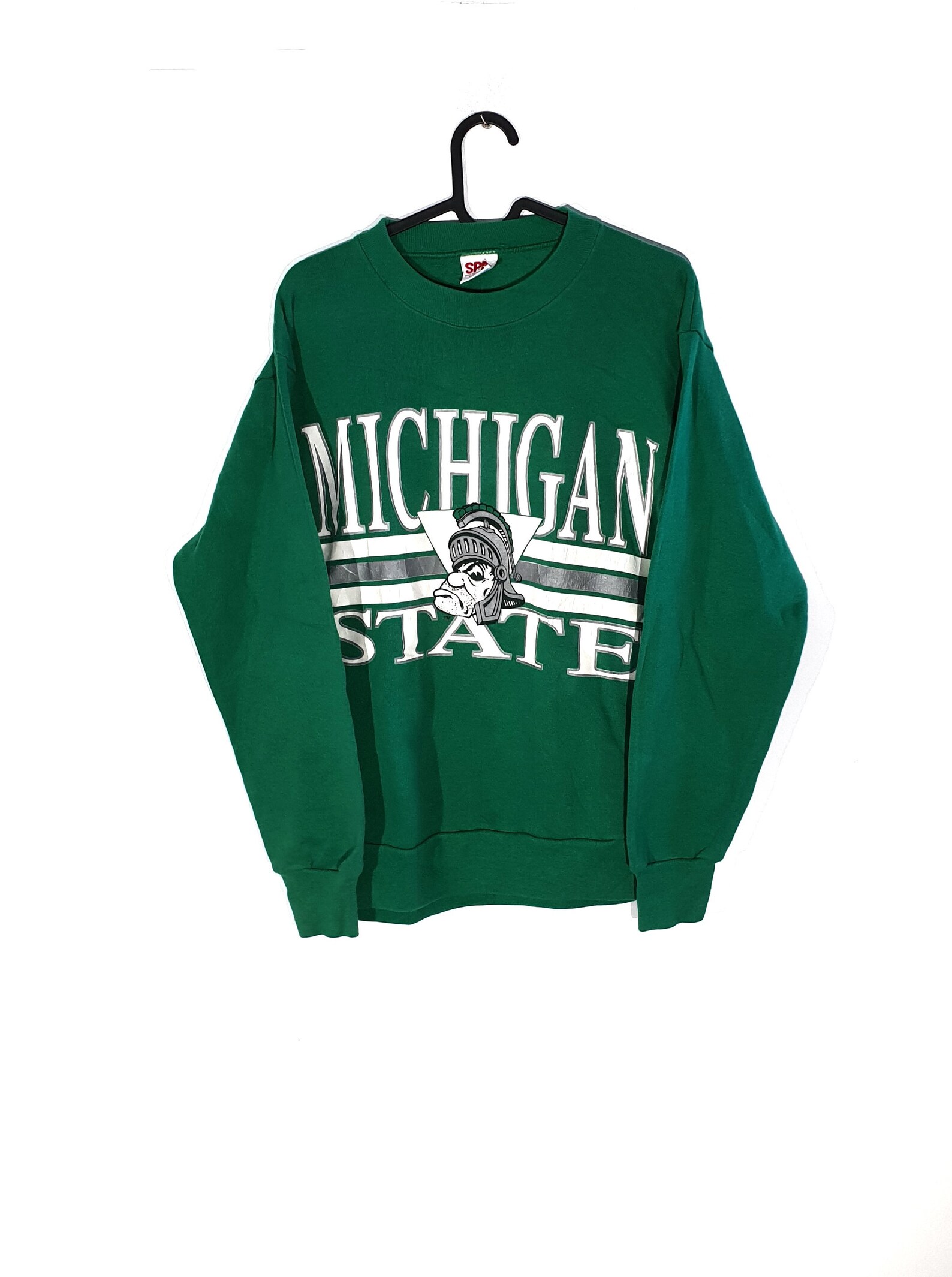 90s Vintage Sports Sweater Green / Vintage College Sweater / Etsy