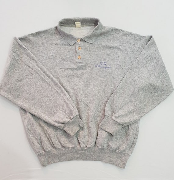 90s Vintage Champion Oversize Sweater Grey / Size