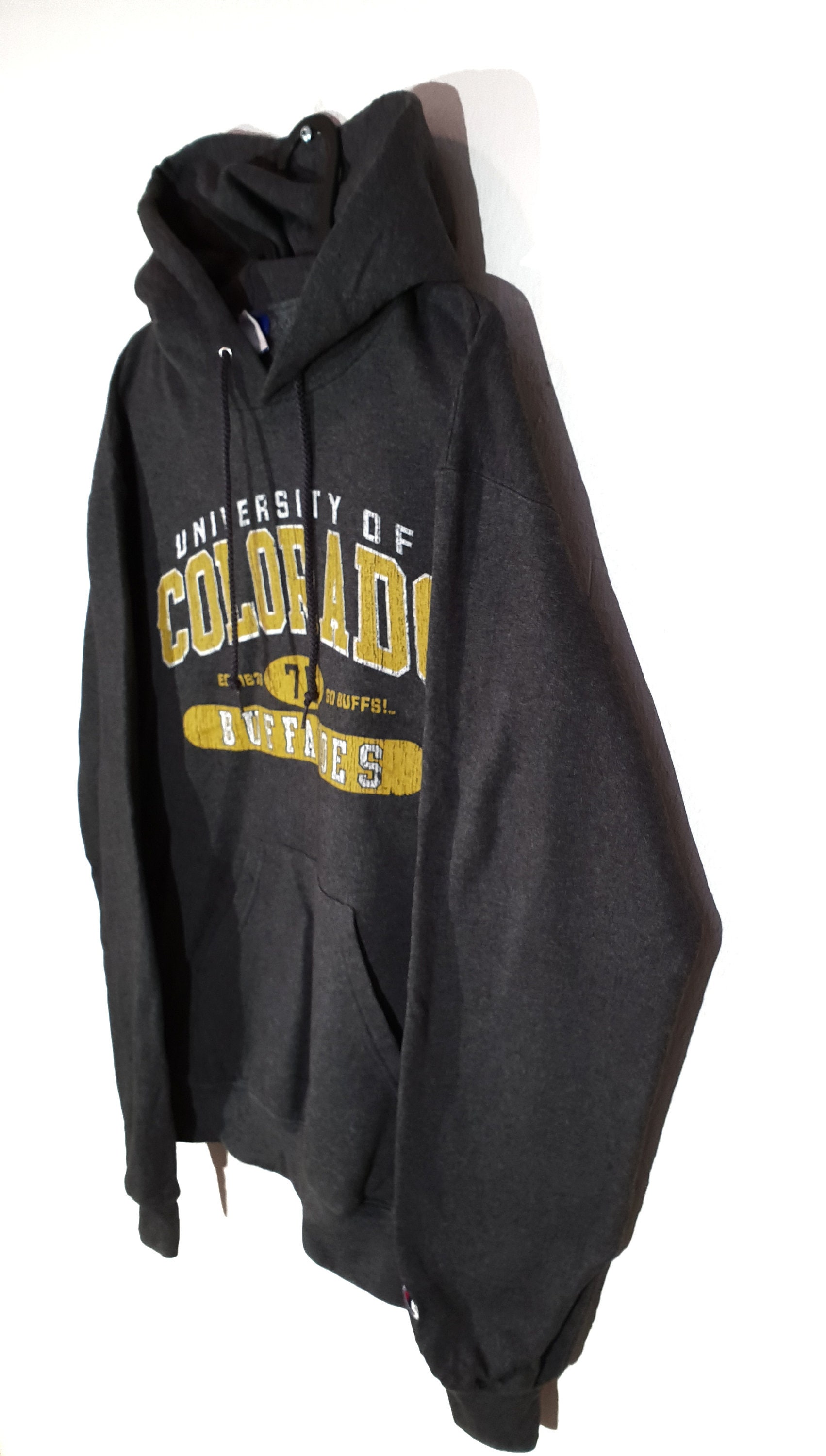 vintage champion hoodie grey