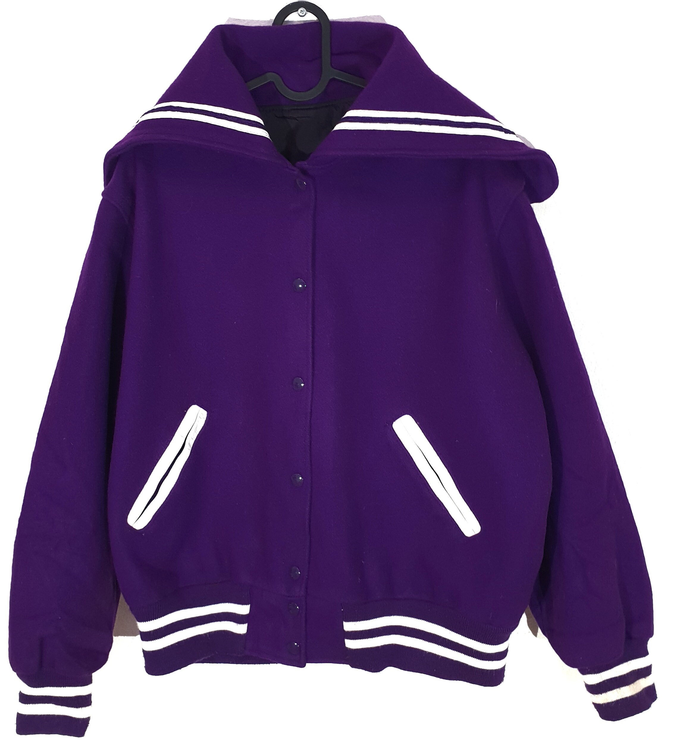 5 â popular Vintage purple varsity Jacket Juniors womens Large Lynettes G egypt140.com