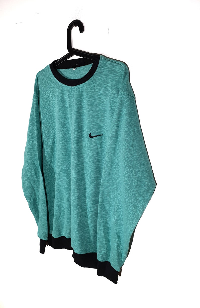 00s Nike Vintage Crewneck Sweatshirt Green / Size XLarge | Etsy