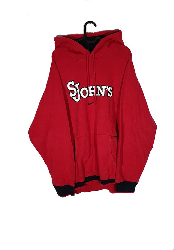 Nike Vintage Hoodie Black Red / Nike Oversize Hood