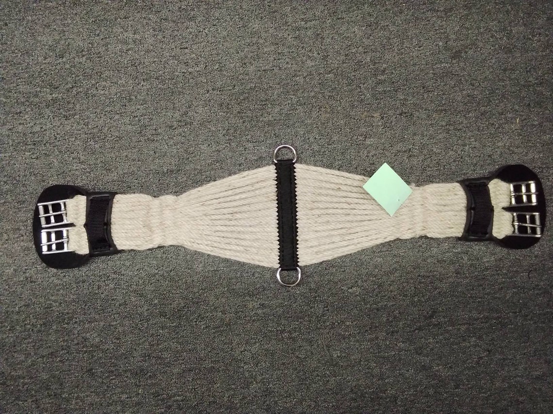 Mohair ENGLISH ENDURANCE girth cinch. Handmade by Montana Etsy