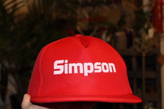 1980’s Red Simpson Trucker Hat SnapBack