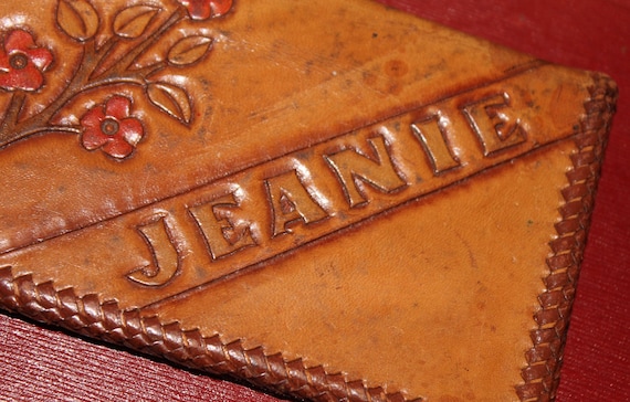 Vintage Jeanie Floral Leather Wallet