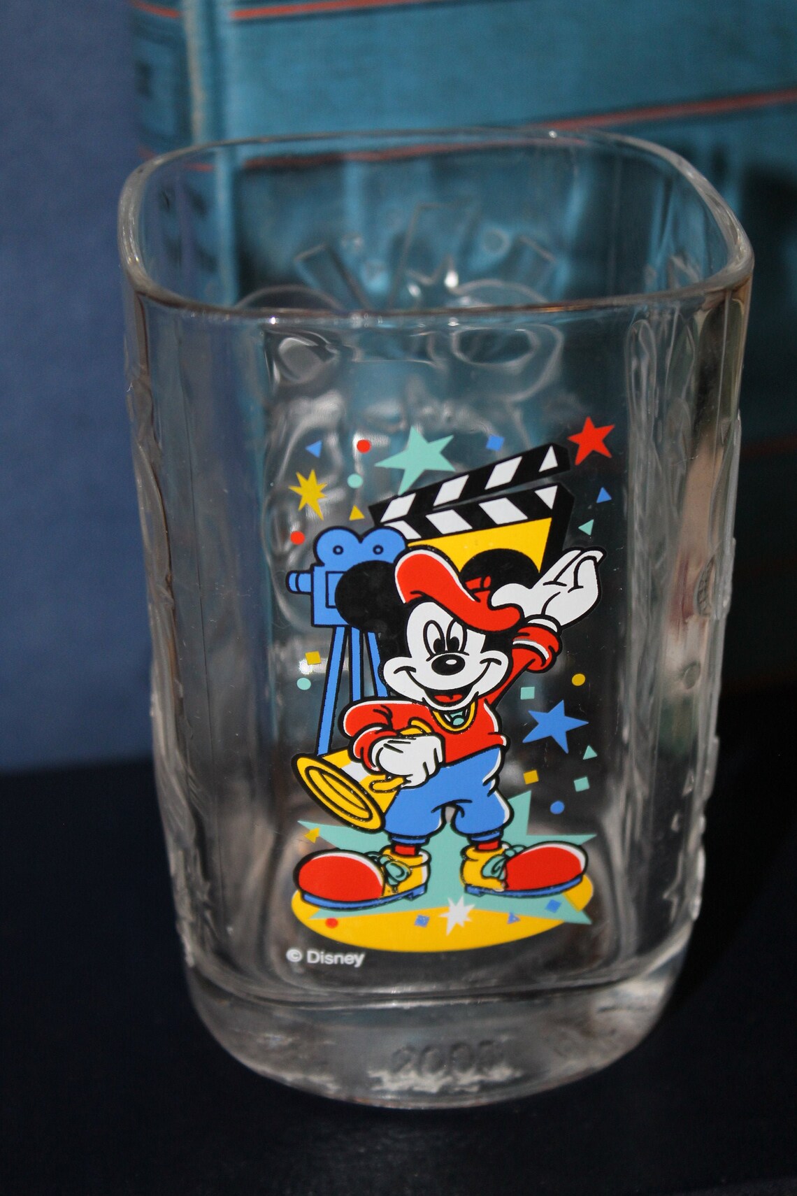 Mickey Mouse McDonalds Disney Glass Cup 2000 Etsy