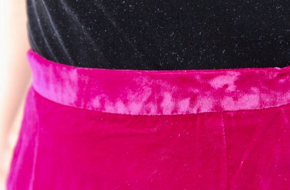 1970’s Maroon Velvet Skirt - image 3