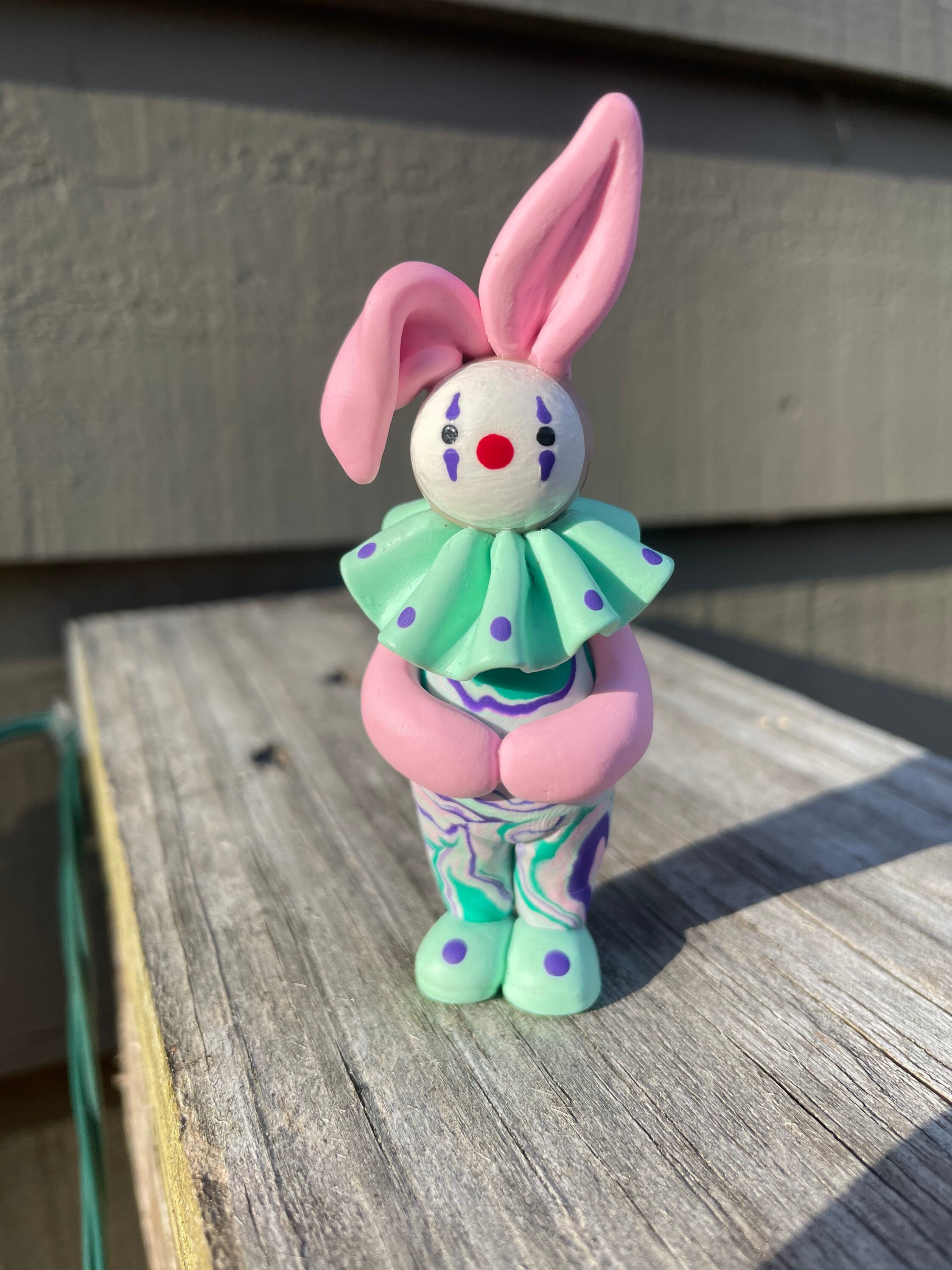 Cartoon Clown Bunny