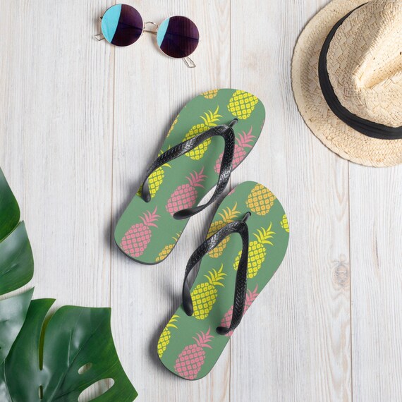 pineapple flip flops