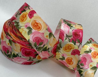 480 Assorted Satin Ribbon Rose Buds Flowers Appliques Wedding Decor 15mm