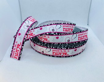 Nursing Student 7//8 Nurses Cap Nurses Rock Hospital Doctor Grosgrain Ribbon