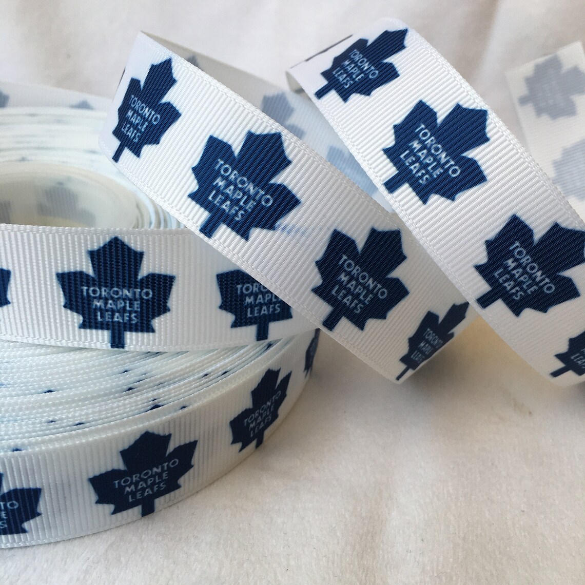 Maple Leafs Ribbon Toronto Maple Leafs inspired White and Etsy