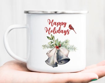 Holiday mugs, Christmas camper, White Camper Mug, Christmas gifts, Camper Mug, Name Mug, Monogram Mug, Custom Mug, Campfire Mug, Coffee Mug.