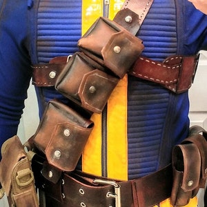 DIGITALE ANLEITUNG - Fallout 4 Pouches für Harness aus Leder + Zubehör