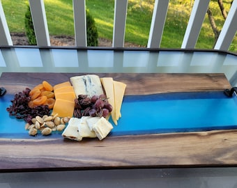 Charcuterie / Serving Tray - Rainbow Blue
