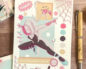 スパイダーグウェン アートプリント - オリジナルアートワーク