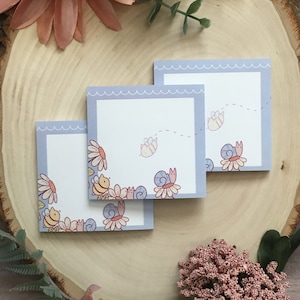 Cute Catbee Sticky Notes | Pastel Office Supplies, Cute Post It Note, Desk Accessories, Stationery Paper, Stationery Set, Kawaii Stationery