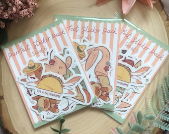 Purrfect Cat Sticker | Cute Pack, Sticker Set, Kawaii Stickers, Stationery Stickers, Cute Cat Stickers, Vinyl Stickers, Waterproof Stickers