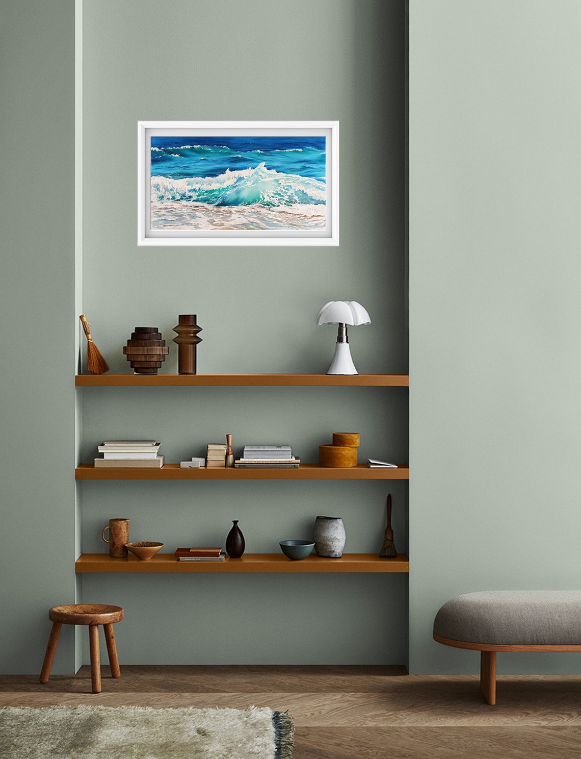 Nautical wall decor bedroom art birthday gifts Seascape | Etsy